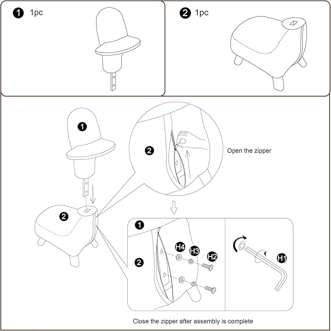 Animal Shape Gaming Chair Soft Lamb Wool Cute Duckbill-Shaped Chair for kids Deep Cushion Small Sofa for Small Space Ideal for Bedroom/Living Room/Office Stylish Furniture Easy Assembly Beige