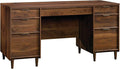 Sauder Clifford Place Executive Desk in Grand Walnut finish