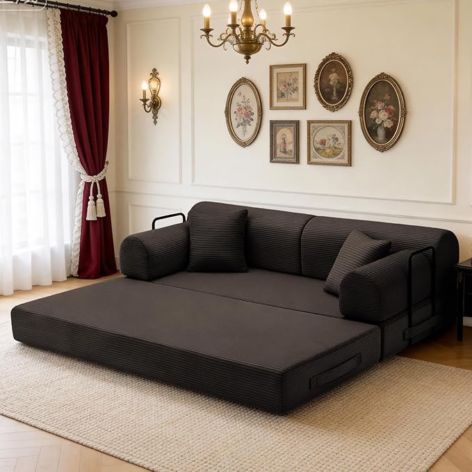 KEIKI 78 2Seat Sleeper Velvet Sofa Couch for Rustic Home Home Office Style Conscious Rustic Homeowners Cozy Warm Perfect for Entertaining Relaxation Classic Refined Premium Design