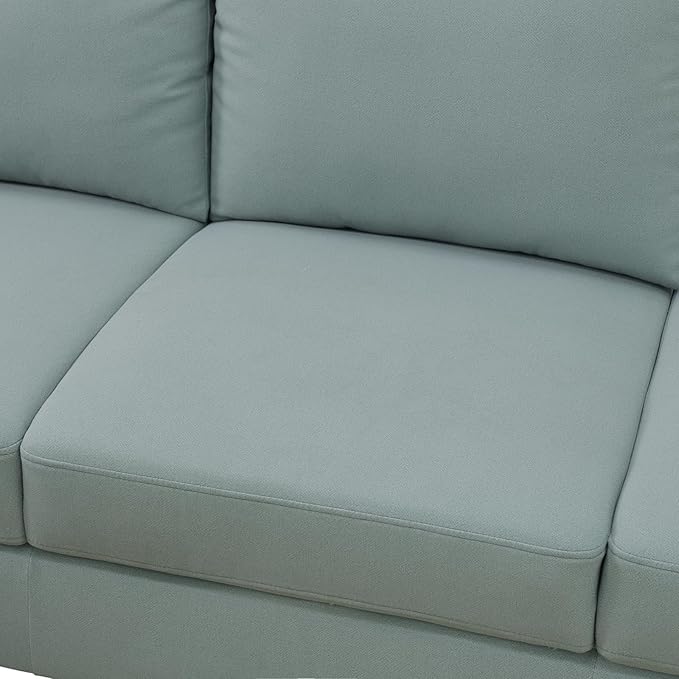L Shaped Sectional Modern Sofa - Convertible Leather Sleeper Bed Couch Set with Reversible Chaise Lounge Modular Cloud Couch for Living Room Apartment
