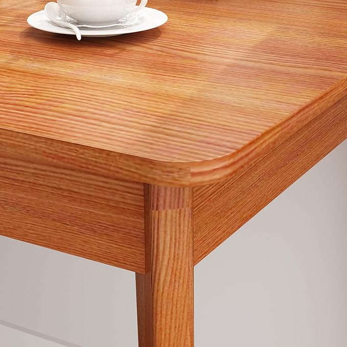 FUFU&ampGAGA 47” Office Desk Rectangular Computer Desk with 2 Drawers Writing Table for Reading Crafting Home Office Study Room Brown Walnut 47.2”W x 21.7”D x 29.5”H