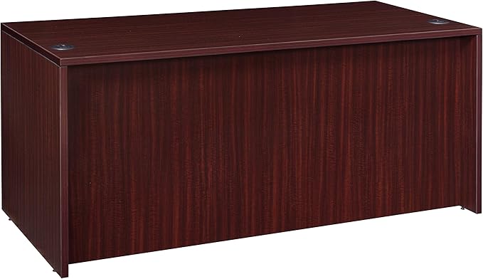 Regency Legacy 60 x 30 Inch Office Desk with Single Pedestal Drawer Durable Mahogany Laminate Scratch-Resistant Surface Spacious Workspace for Home Professional and Executive Offices