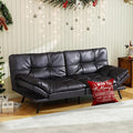MUUEGM Futon Sofa Bed Couch Sofa Memory Foam Futon Sleeper Sofa Loveseat Convertible Couch Bed for Small Compact Spaces Apartment Black
