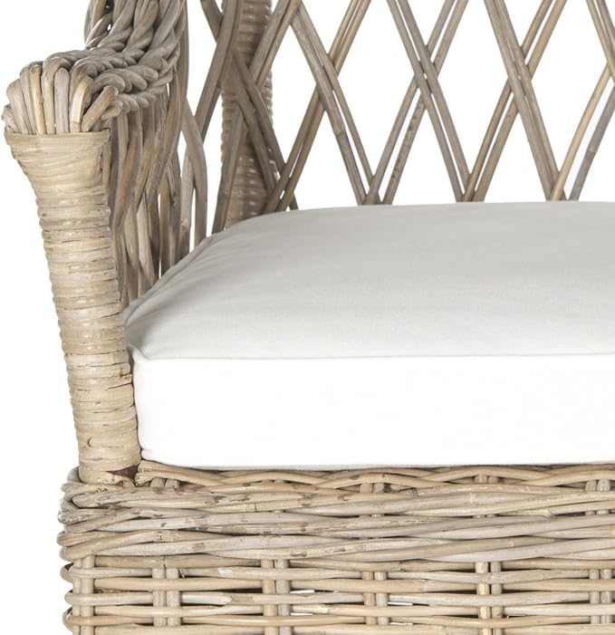 Safavieh Home Collection Maluku Soft Grey Arm Chair