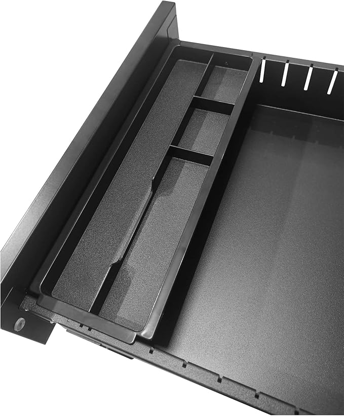 Black 3 Drawer Mobile File Cabinet with Lock Under Desk Storage Metal Filing Cabinets for Home Office Organizer Letters/Legal/A4 Fully Assembled (Black)