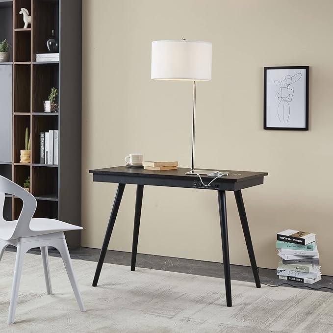 FENLO Future - 39' Modern Desk with USB-C &amp Qi Wireless Charging Station