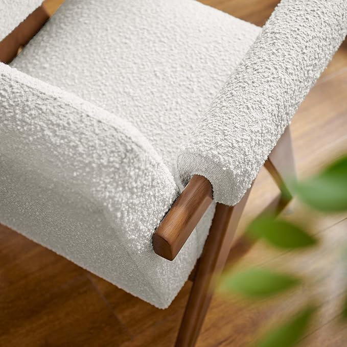 Modway EEI-6502-IVO Lyra Boucle Fabric Armchair Ivory