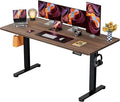 ErGear Height Adjustable Electric Standing Desk 71 x 30 Inches Sit Stand up Desk Memory Computer Home Office Desk Dark Walnut