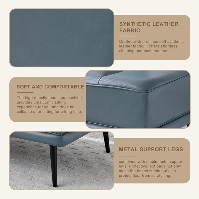 55 Sofa Couch for Living Room with 360° Swivel Side TableUpholstered Small Couches for Bedroom Office or Apartment (Grey)