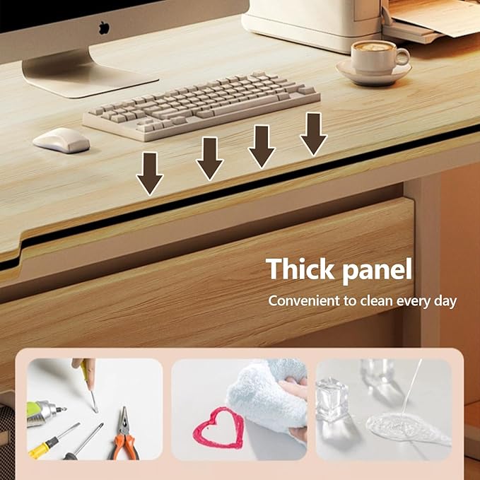 Gaming Desk Computer Writing Table Student Art Modren Simple Style PC Wood Suitable for Home OfficeBedroom