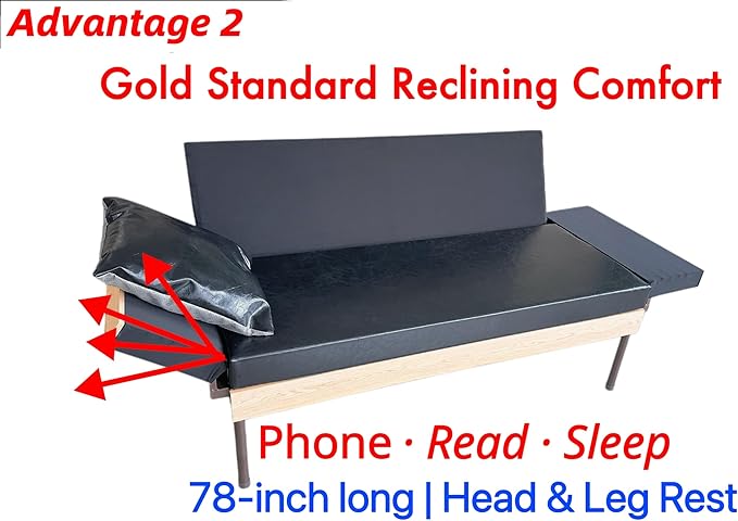 Small Black Futon Bed Apartment or Office Sofa for Small Space Cheap Futon Sofa Deep Seat Spring Support System A Full-Size Sofa Suitable for Adults.