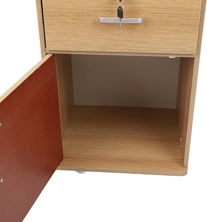 Asixxsix Lockable 2 Drawer Mobile File Cabinet with Lock Under Desk Metal Filing Cabinet for Legal Letter A4 File Mobile File Cabinet with Wheels for Home Office Stylish Modern Design