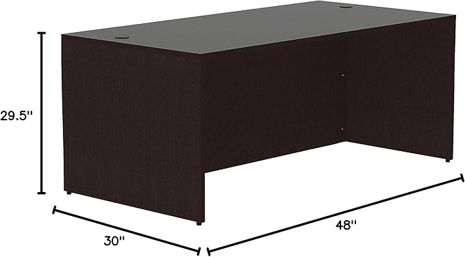 Lorell LLR18209 Espresso Laminate Desk 1 Each