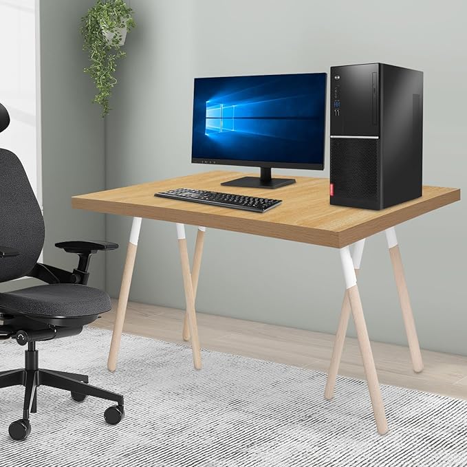Universal Tabletop35.43x29.53in Adjustable Rectangular Standard Countertop Solid One-Plece Table Top Double Desks Wood DIY Countertop for HomeOfficeLiving Rooms (35.43 * 29.53in)