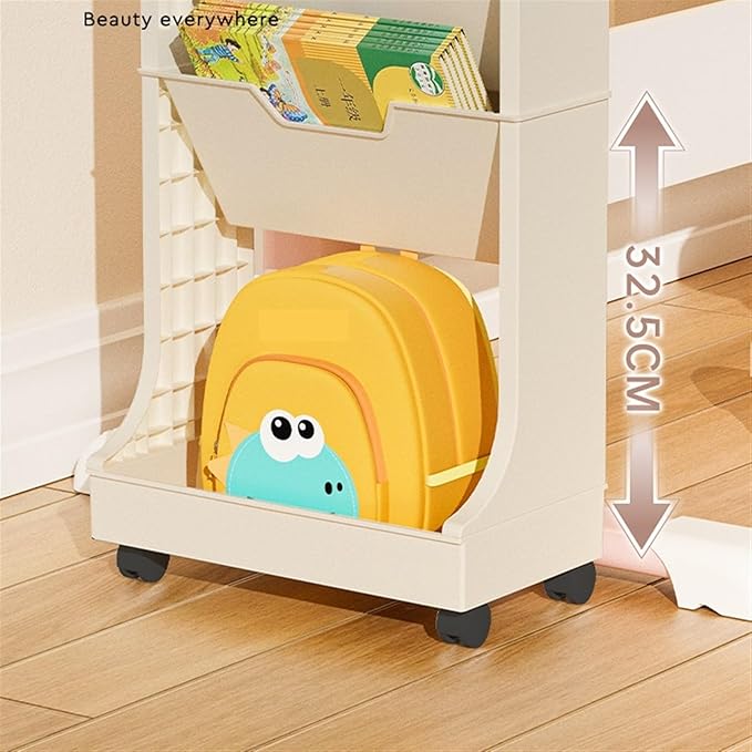 Rolling Filing Cabinet Removable Desk Organizer Book Organizer Home Organizer with Wheeled Bookshelf Mobile File Cabinets