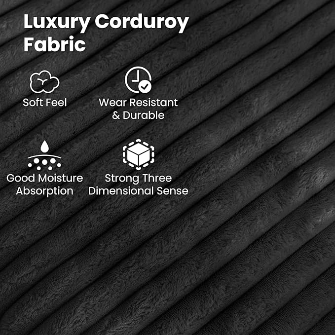 tantohom Folding Sofa Bed Convertible Sleeper Chair with Pillow Foldable Mattress with Back SupportSpace-Saving Sofa for Living RoomBedroom (Black)