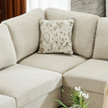 ABCASA Modern Module Sectional Couch Part (Oatmeal Corner)