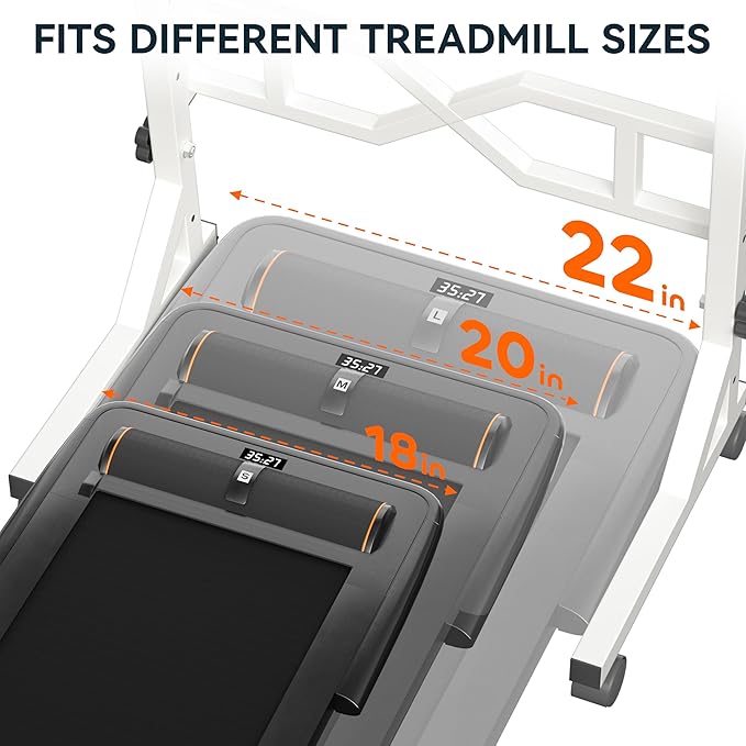 Small Standing Desk with Wheels 29.5-45.3 Inch Adjustable Height Portable Treadmill Desk Rolling Computer Table for Walking Pad with a Cup Holder and a Hook