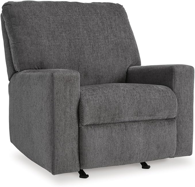 Signature Design by Ashley Rannis Casual Manual Rocker Recliner Gray