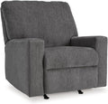 Signature Design by Ashley Rannis Casual Manual Rocker Recliner Gray
