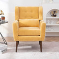 Modern Accent Chair&ampWingback Chair&ampLiving Room Chairs ComfySmall Arm Chair&ampClub Chair&ampSide Chairs for Living RoomSingle Chairs Living Room with Waist Pillow for Small SpaceOffice (Y