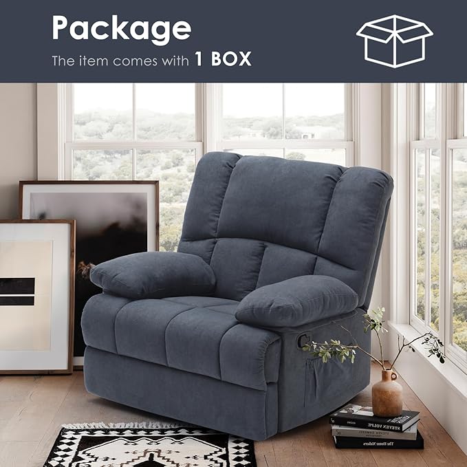 Stary Oversized Rocking Rocker Recliner Chair for Living Room Adults
