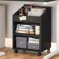 Mobile File Cabinet with Wheels Multi - Layer Storage Cabinet for Office &amp Home Adjustable Shelves Rolling Filing Cabinet for Documents Books Supplies