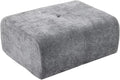 Large Ottoman 37 Inch Rectangle Footrest for Couch with Memory Foam and Chenille Upholstered Plush Floor Seating and Coffee Table for Living Room No Assembly Required Grey