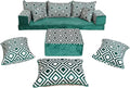 arabicsofa Handmade Turkish Floor Sofa with Backrest Pillows – Arabic Diwan Floor Cushions for Living Room