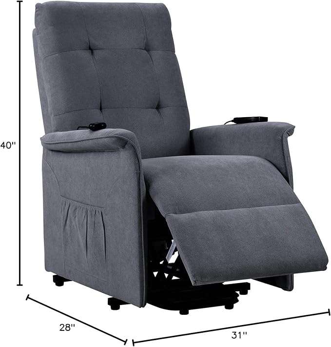 Power Lift Chair for Elderly with Adjustable Massage Function Recliner Chair for Living Room