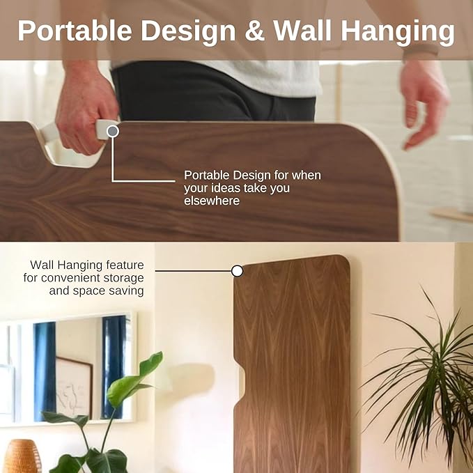 HOEK Desk Bundle Modular Work from Home Desk with Monitor Shelf Under Shelf Side Hook and Wall Cleat Compact 47.5 x 23 Durable Laminate Surface Easy Tool-Free Assembly (Birch/Black)