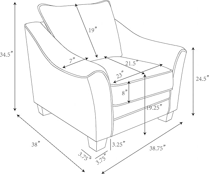 Coaster Home Furnishings - Tomkins - Wood - Upholstered Accent Chair with Sloped Arms Reversible Back Cushion and Block Legs - Living Room - Light Grey - 509673
