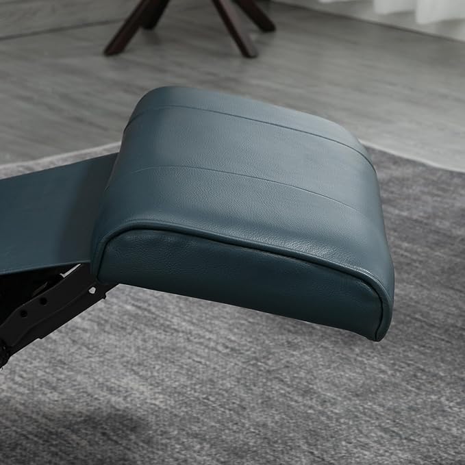 Recliner Armchair with Footrest Headrest and Swivel Base PU Upholstery Ideal for Living Room Comfort