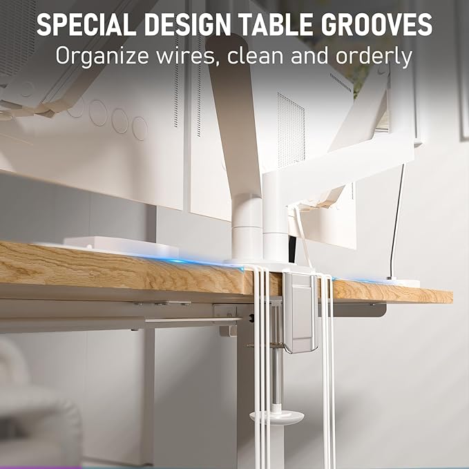 40 * 24 Electric Standing Desk Adjustable Height Sit Stand Up Desk Motorized Home Office Computer Gaming Workstation Desk