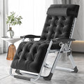 MOPHOTO Comfy Folding Chair for Living Room Foldable Recliner Chair Lounge Chairs with Mattress for Indoor Outdoor Leisure Chair Adjustable Reclining Chairs for Adults