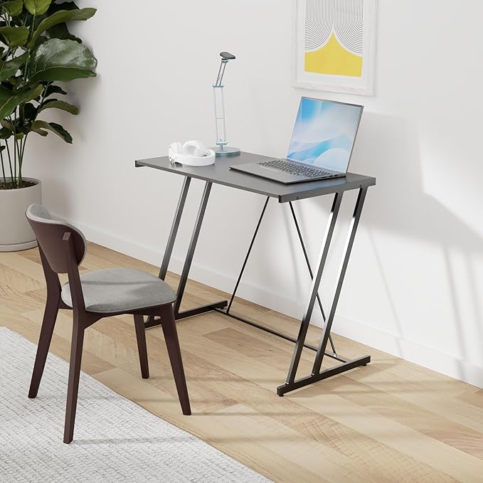 Computer Desk Mehoom Study Desk for Home Office Writing Desk for Small Space Office Modern Simple Design Laptop Desk Small Computer Table 35.4 Black Corner Desk