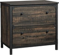 2 Drawer Small File Cabinet with Lock Under Desk Locking Storage Cabinet Engineered Wood Organizer for HomeOffice Filing CabinetsBrown