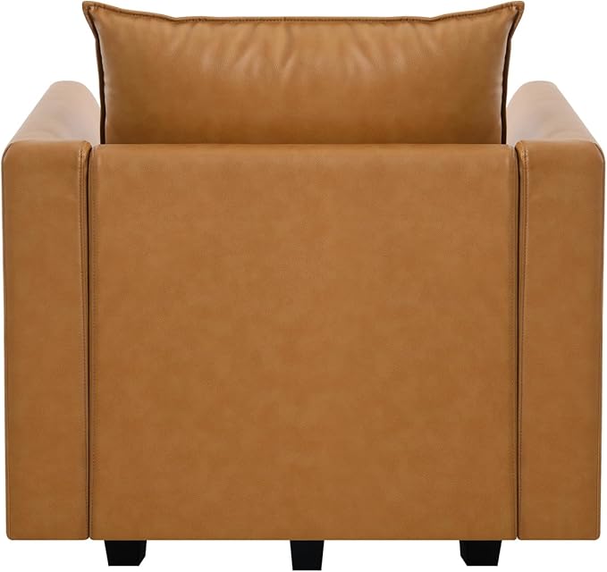 Naomi Home Elizabeth Modern DIY Collection Caramel/Air Leather/Accent Chair