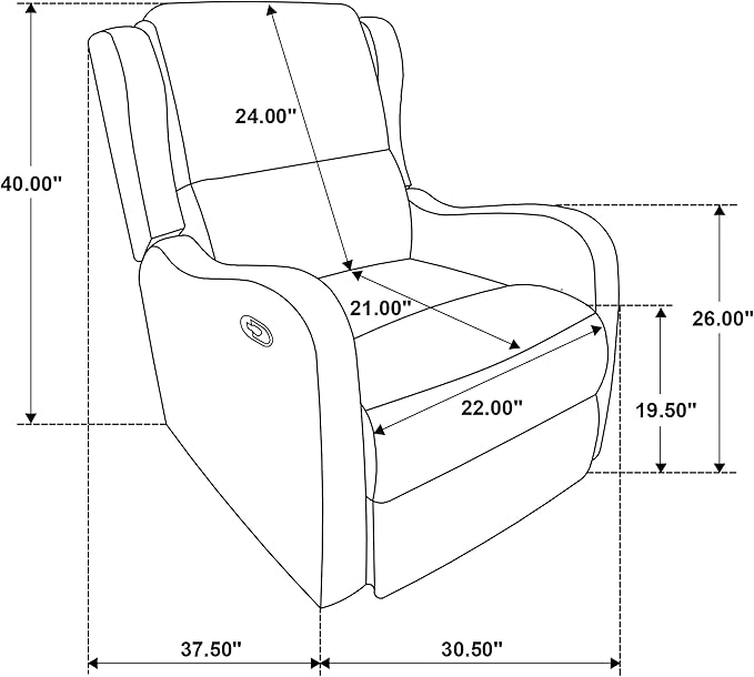 Coaster Home Furnishings - Kelsey - Leatherette Upholstered Swivel Glider Recliner Chair - Manual Recline Lever English Arms Plush Foam Cushions - Living Room - 30-Inch - Ivory - 609373