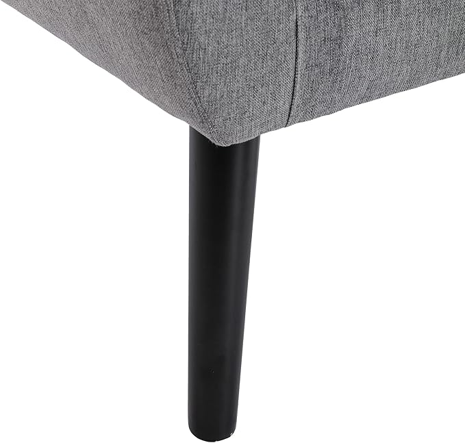 Modern Soft Linen Material Ergonomics Accent Chair Living Room Chair Bedroom Chair Home Chair with Black Legs for Indoor Home OZ855