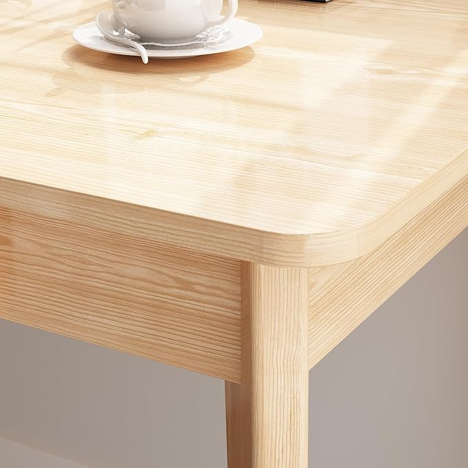 FUFU&ampGAGA 47” Office Desk Rectangular Computer Desk with 2 Drawers Writing Table for Reading Crafting Home Office Study Room Oak 47.2”W x 21.7”D x 29.5”H