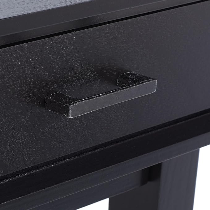 SAFAVIEH Home Collection Hawthorn Black 3-Drawer Desk