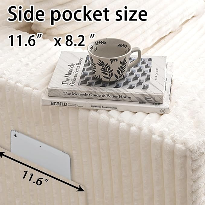 Modular Cloud Sectional Sofa – Oversized Deep Seat Couch with Pillows Convertible Foam SofaFreely Configurable for Living Room Apartment Bedroom (White 3 Seater)