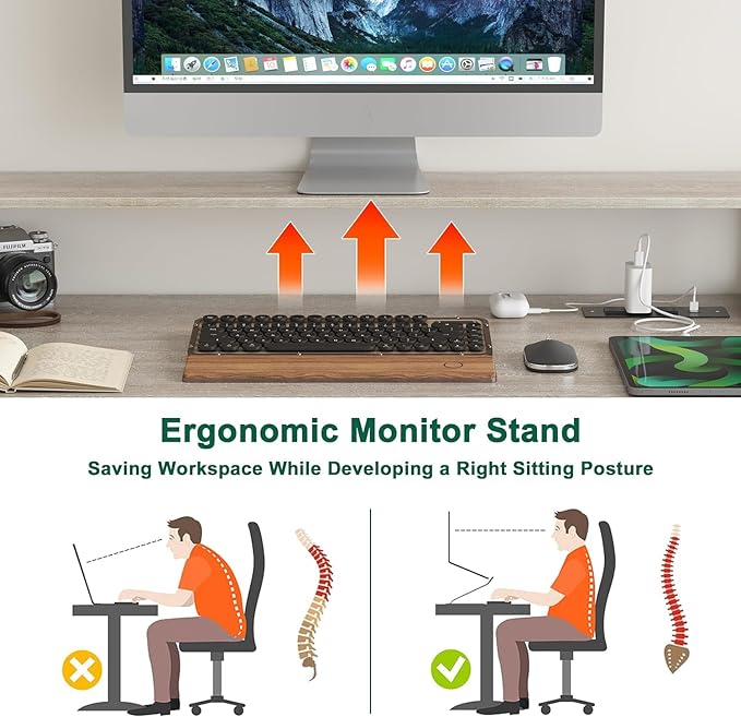 L Shaped Desk with Drawers 66 Home Office Desk with Power Outlet and Led Strip Reversible Computer Desk with Storage Shelves &amp Monitor Stand Large Corner Desk Gaming Desk Black