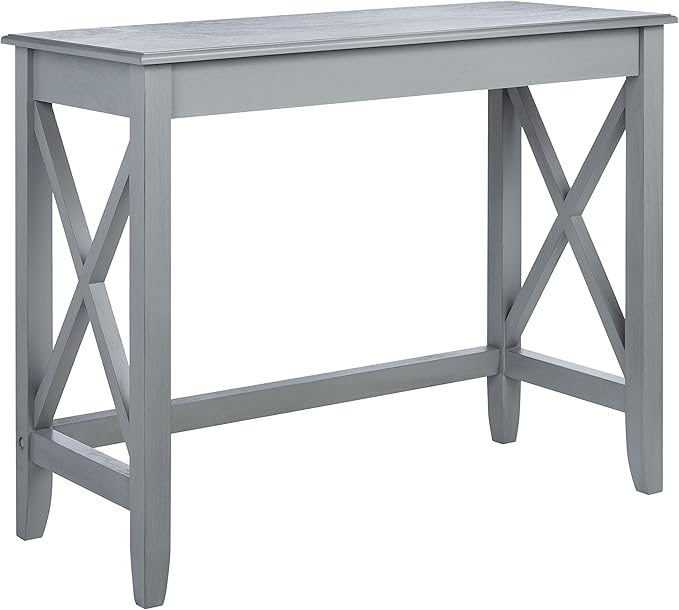 SAFAVIEH Home Collection Kaytee Brown Computer Table Office Desk DSK5713B Distressed Grey
