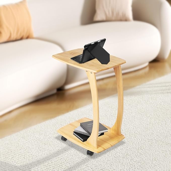 Mobile Office Computer Desk Home Improvement Building Materials/Commercial Office Furniture 46x35x63cm- Wood Color