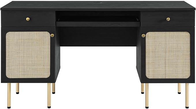 Modway EEI-6199-BLK Chaucer Office Desk Black