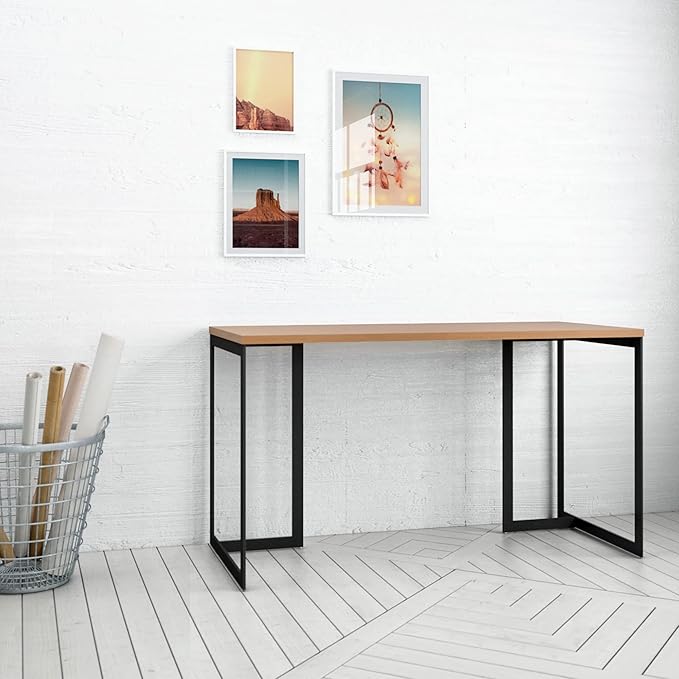 Manhattan Comfort Lexington Office Desk Maple Cream