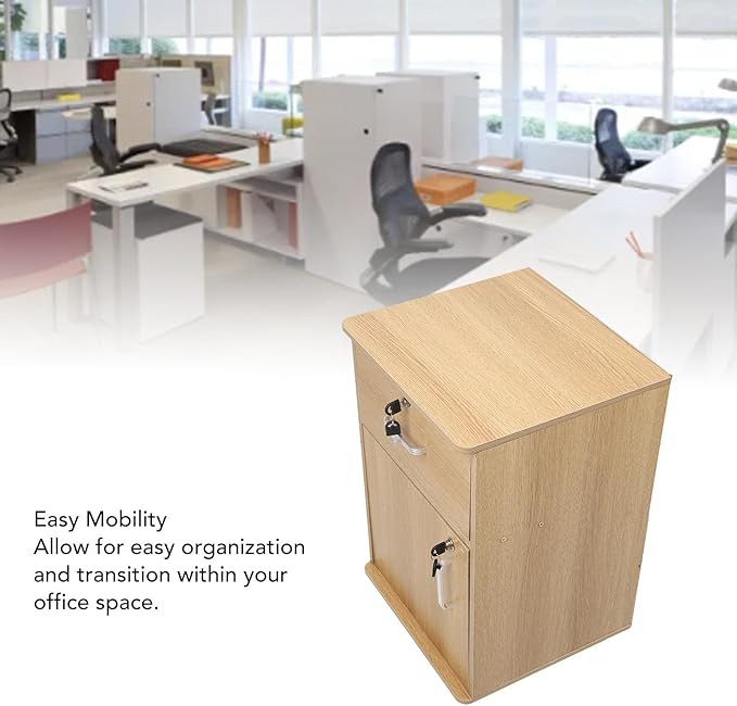Asixxsix Lockable 2 Drawer Mobile File Cabinet with Lock Under Desk Metal Filing Cabinet for Legal Letter A4 File Mobile File Cabinet with Wheels for Home Office Stylish Modern Design