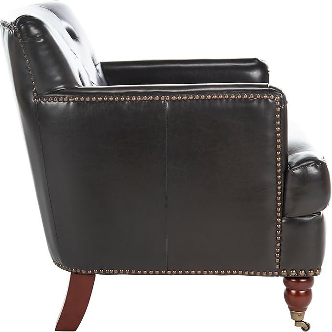 Safavieh Hudson Collection Mario Brown Leather Club Chair